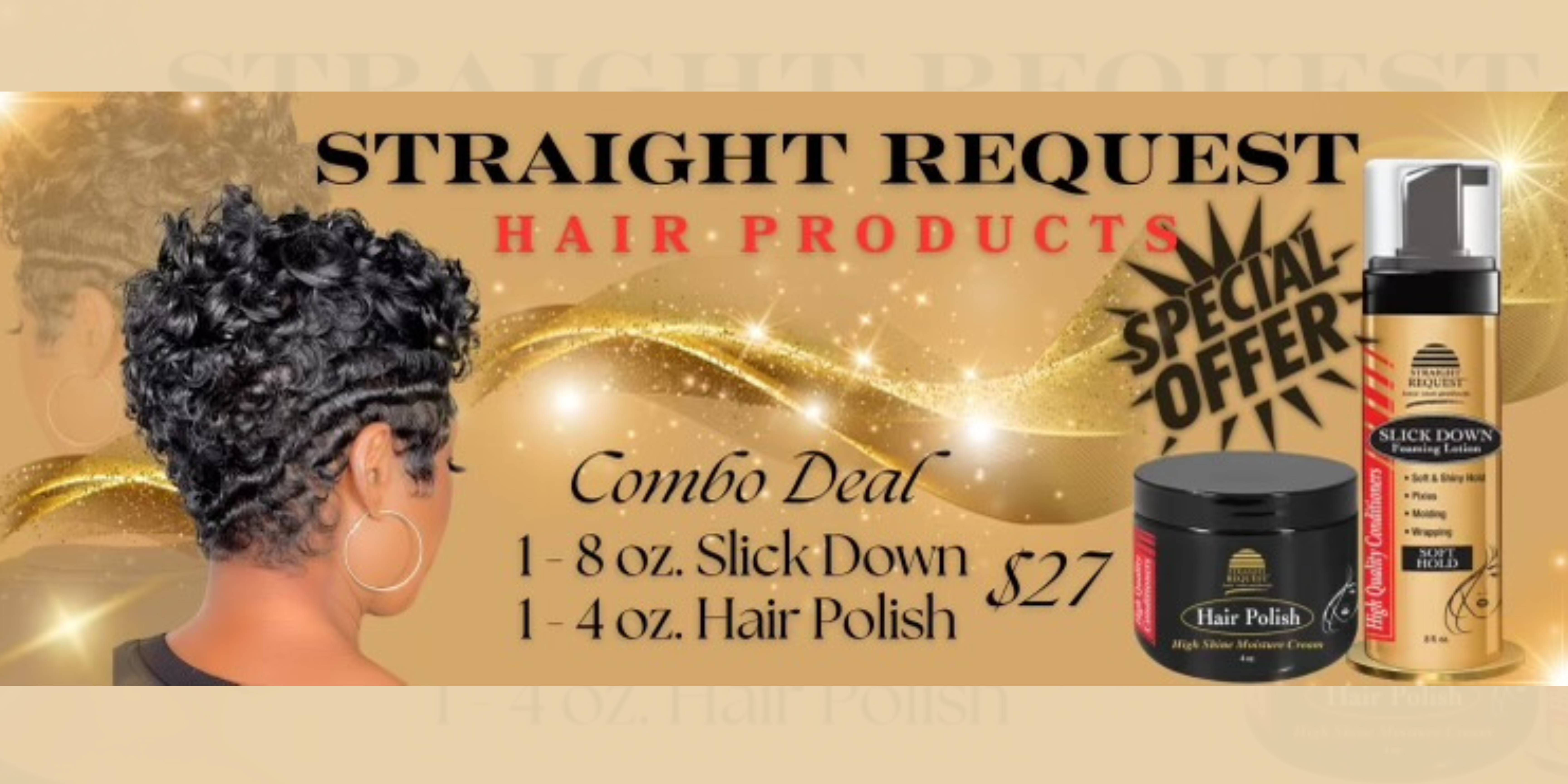 Special Combo Deal: Slick Down & Hair Polish - Only $27!